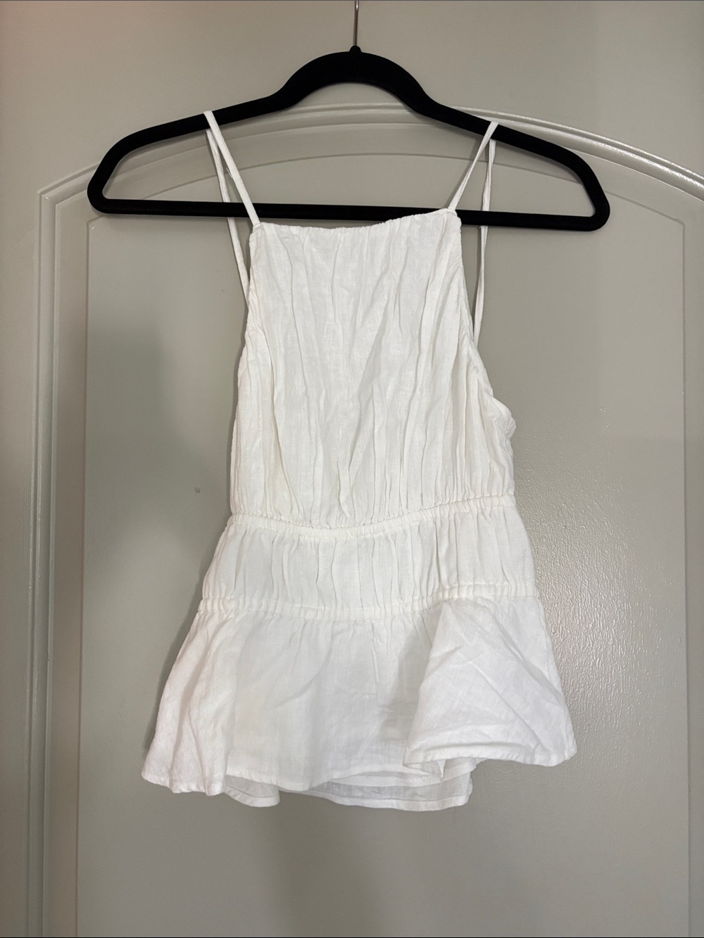 Abercrombie tie smocked top